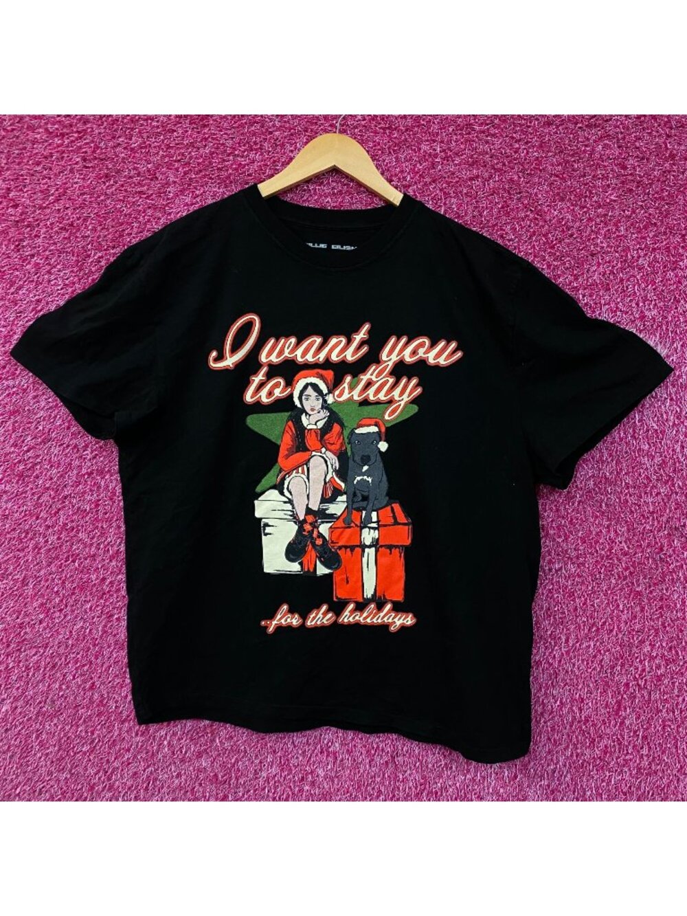 Billie Eilish Stay For The Holidays Graphic T-shirt 2XL